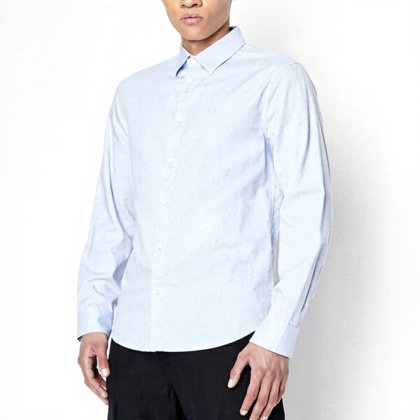 ARMANI EXCHANGE Camicia Oxford Slim Fit con Bottoni Uomo