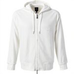 Armani Exchange Felpa con Cappuccio con Logo Tape Cotton Interlock Zip Up Uomo