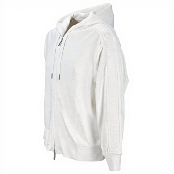 Armani Exchange Felpa con Cappuccio con Logo Tape Cotton Interlock Zip Up Uomo
