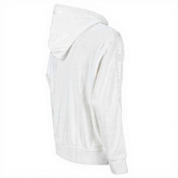 Armani Exchange Felpa con Cappuccio con Logo Tape Cotton Interlock Zip Up Uomo