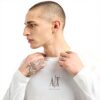T-shirt Armani Exchange Logo Ricamato Uomo Cotone Lunga