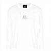 T-shirt Armani Exchange Logo Ricamato Uomo Cotone Lunga