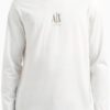 T-shirt Armani Exchange Logo Ricamato Uomo Cotone Lunga-1