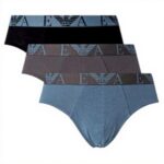 Emporio Armani Slip Uomo 3-Pack Cotone Stretch Confort