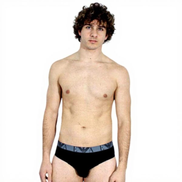 Emporio Armani Slip Uomo 3-Pack Cotone Stretch Confort