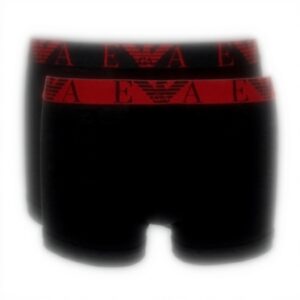Boxer aderenti Emporio Armani Uomo Nero Cotone Stretch