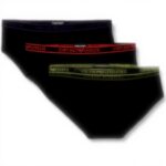 Slip Uomo Emporio Armani 3 Pezzi Cotone Elasticizzato Logo