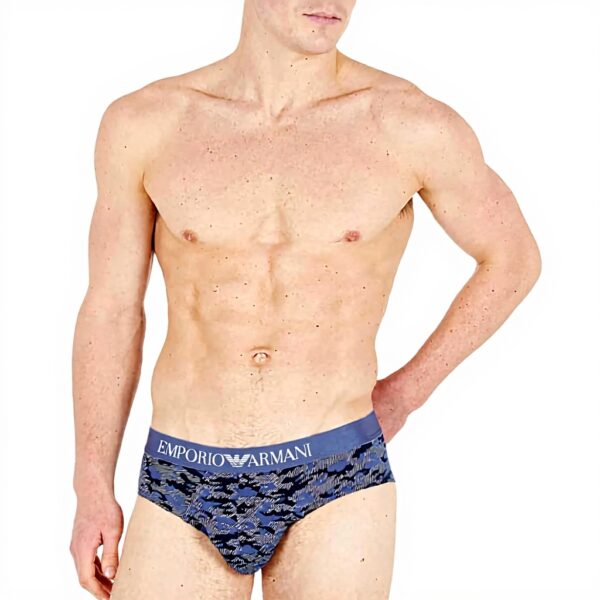 Slip Uomo Emporio Armani 2 Pezzi Cotone Camou Print