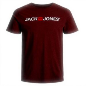 T-shirt Uomo Jack amp Jones Logo Cotone Rosso Nero Grigio