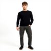 Maglione JACK amp JONES Uomo Nero Comodo Cotone Viscosa