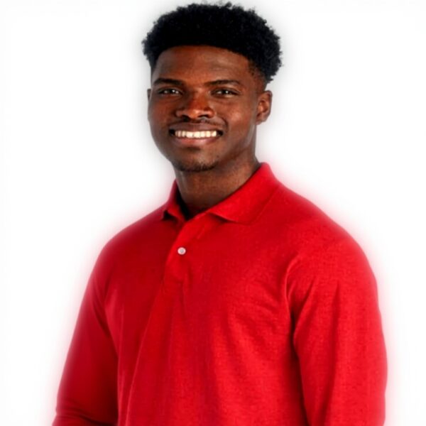 Jerzees Polo Sportiva Uomo Maniche Lunghe Scudo Pois