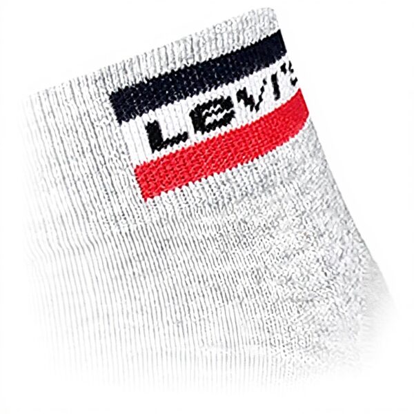 Calzini Levis Quarter Unisex Adulto Morbido Cotone Grigio