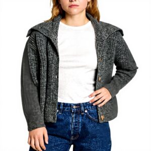 Cardigan Donna Pepe Jeans Irma Colletto Maxi Bottoni