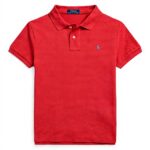 Polo Ralph Lauren Rosa Bambina Cotone Piqué Peperoncino