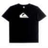 T-Shirt Uomo Quiksilver Logo Cotone Sportivo Nero