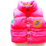 Gilet Ralph Lauren ragazza Rosa Verde piumino smanicato-0