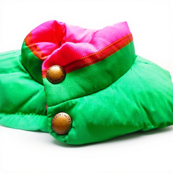 Gilet Ralph Lauren ragazza Rosa Verde piumino smanicato