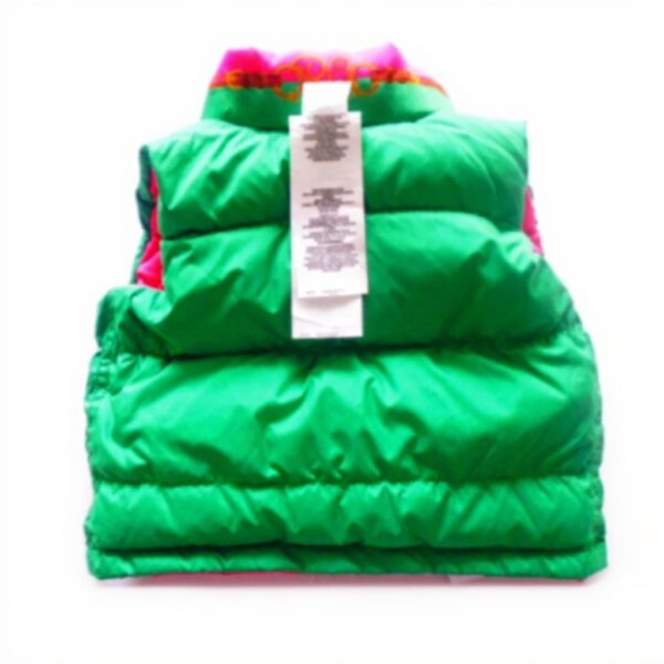 Gilet Ralph Lauren ragazza Rosa Verde piumino smanicato