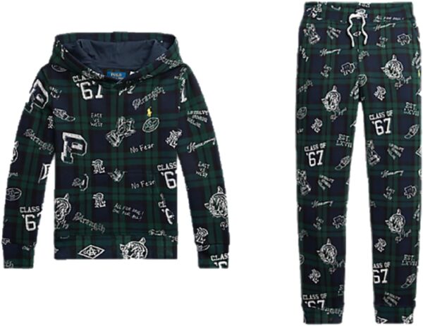 Pigiama Ralph Lauren pile scozzese bambini 1-2 anni-0