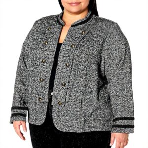 Giacche Donna Tommy Hilfiger Band Jacket Casual Chic Nero