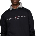 Felpa Tommy Hilfiger Uomo Logo senza Cappuccio Cotone-0