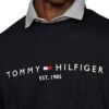 Felpa Tommy Hilfiger Uomo Logo senza Cappuccio Cotone-3