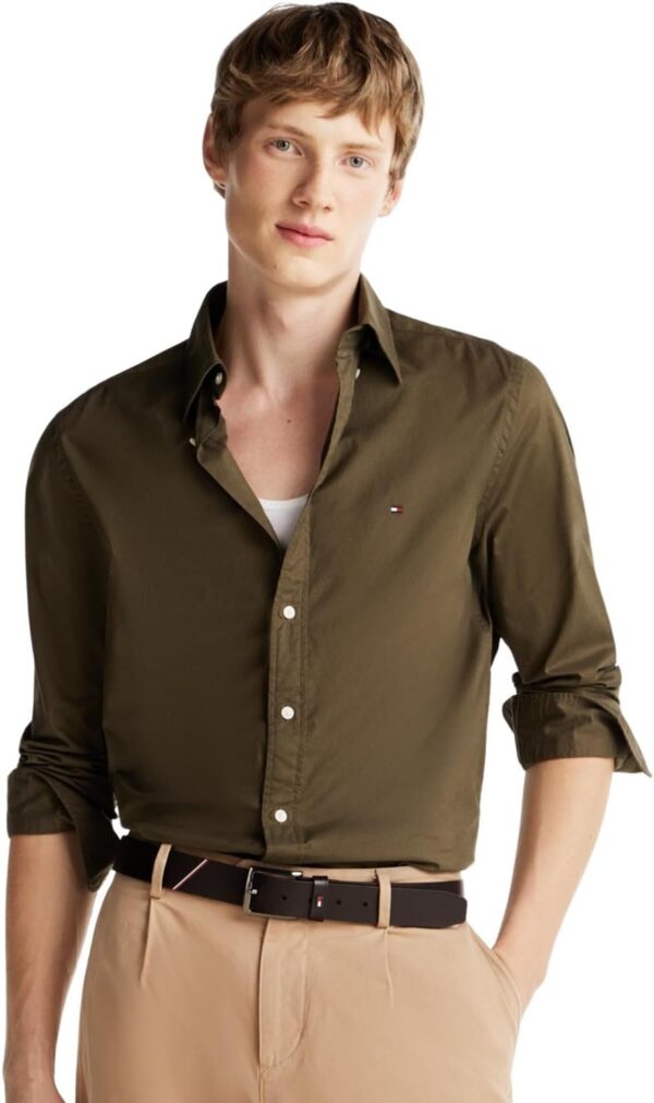 Camicia Tommy Hilfiger Flex Poplin Collo Button-Down Unisex-0