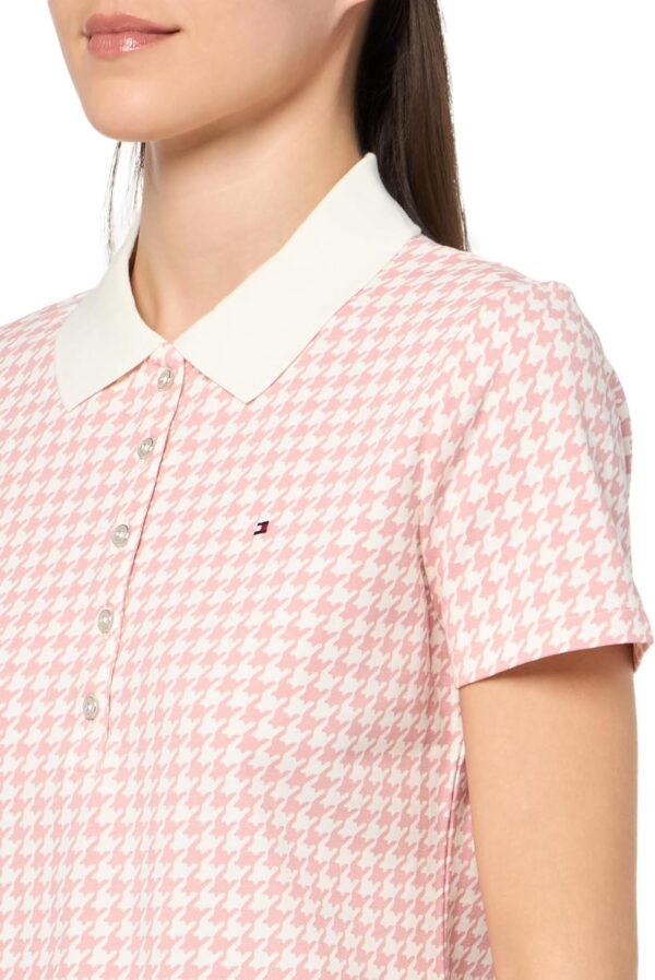 Tommy Hilfiger Polo Donna J3LHR257 Stampa Pied de Poule-2