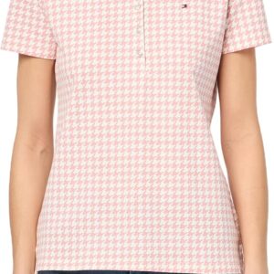 Tommy Hilfiger Polo Donna J3LHR257 Stampa Pied de Poule-0