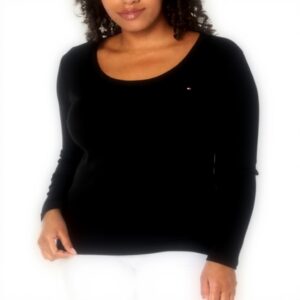 T-shirt Donna Tommy Hilfiger Maniche Lunghe Scollo Rotondo