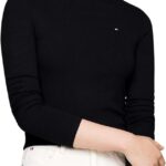 Tommy Hilfiger Pullover Donna Collo Alto Viscosa Elegante-0