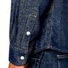 Camicia Denim Wrangler Uomo Western Collo Button Down Blu